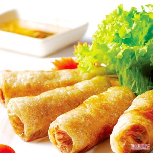 IQF Process 100% Hand Made 40g/piece Vegetable Spring Rolls